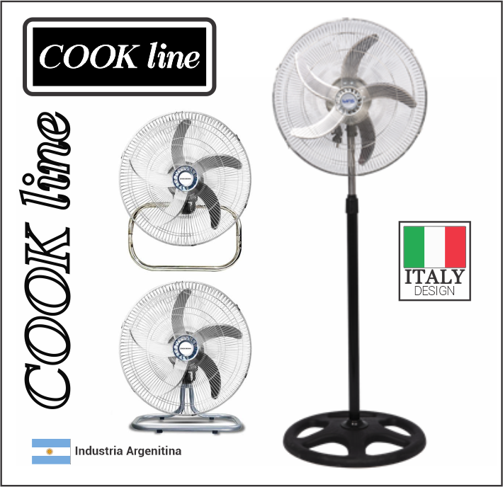 Ventilador de Pie Cook Line CL251 18 3 en 1 90Watts - Casa del Audio